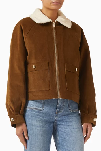 Belle Crop Jacket in Corduroy
