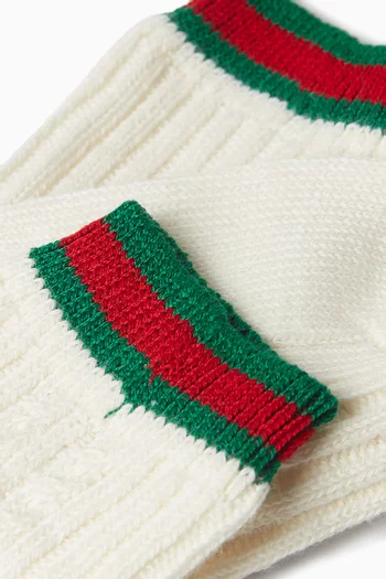 Baby Web Socks in Cotton Blend