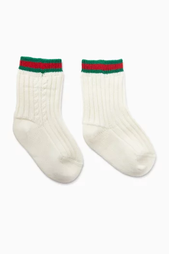 Baby Web Socks in Cotton Blend
