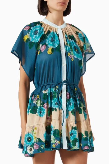 Waterbeds Mini Dress in Cotton