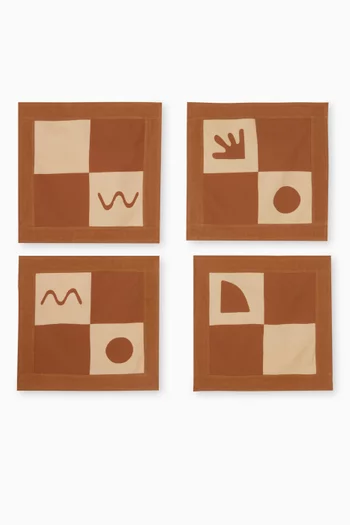 طقم مناديل إسما قطن، 4 قطع