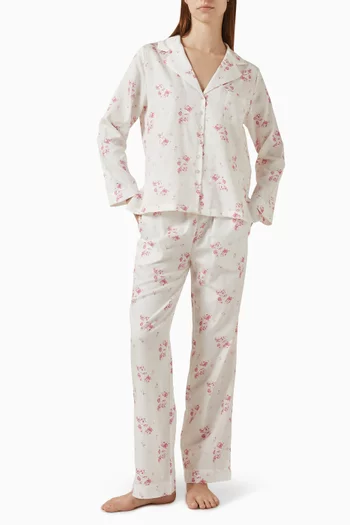 Juliette Pyjama Set in Cotton-satin