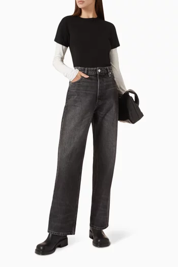 Sofia High-rise Relaxed Jeans in Denim