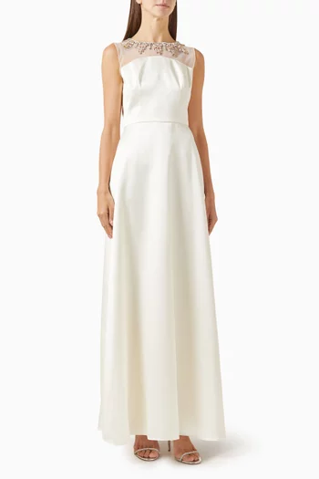 Embellished A-line Gown