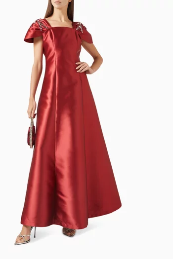 Structured A-line Gown
