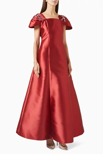 Structured A-line Gown