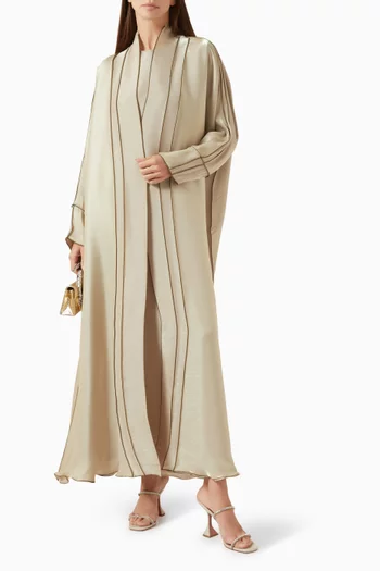 3-piece Abaya Set in Silk-organza