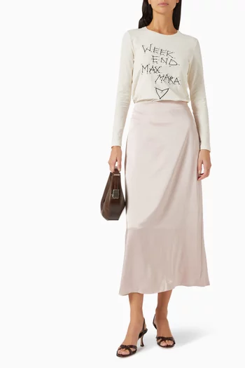 Embroidered Top in Jersey