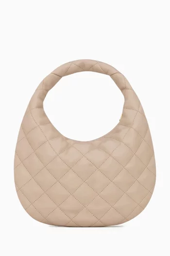 حقيبة إيكارينو مبطّنة جلد ماعز نابا