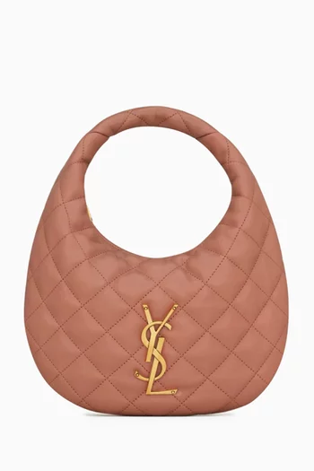 حقيبة إيكارينو مبطّنة جلد ماعز نابا