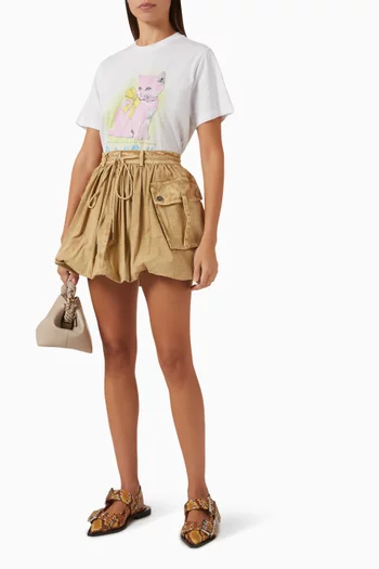Kitty-print T-shirt in Organic Cotton