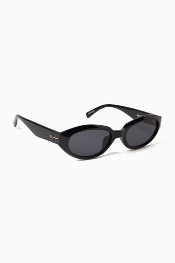 Le Bijou Oval Sunglasses in Polymer