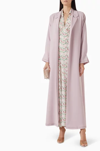 عباية زينة كريب بوليستر كريب