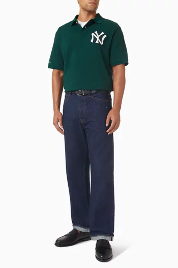 تي شيرت بولو قطن بولو رالف لورين× يانكيز