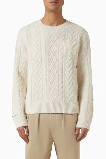 سترة مزيج صوف وألبكة بولو رالف لورين × يانكيز