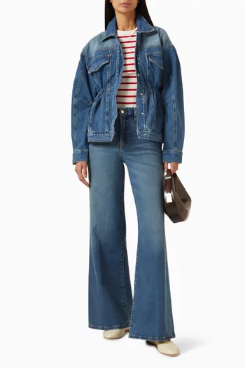 Barrel-sleeve Denim Jacket