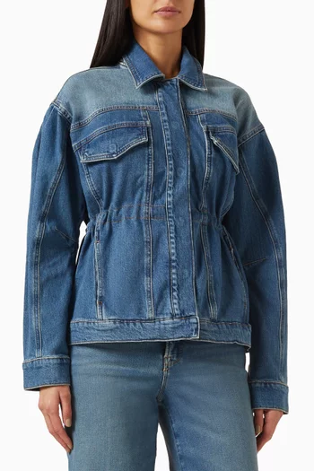 Barrel-sleeve Denim Jacket