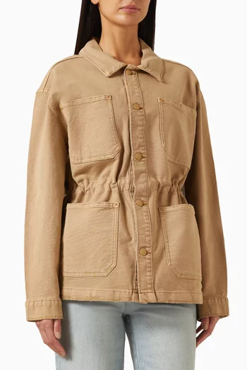 Oversized Jacket in Canvas