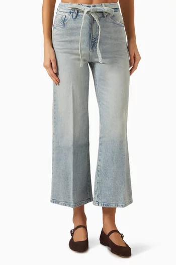 Good Waist Palazzo Cropped Jeans