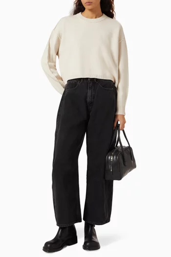 Crewneck Oversized Sweater in Cosy-knit