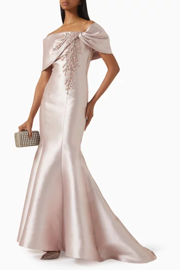 Crystal-embellished Gown