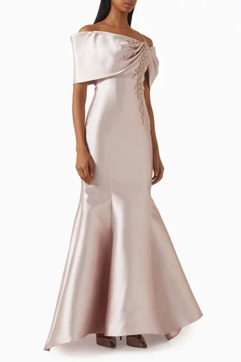 Crystal-embellished Gown