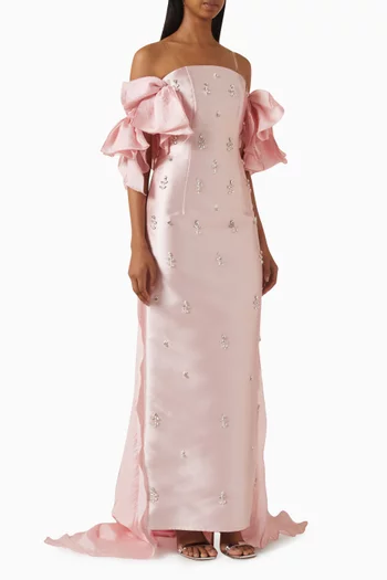 Crystal-embellished Gown
