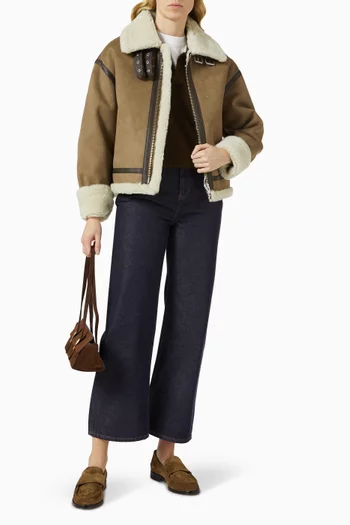 Loose-fit Shearling Jacket