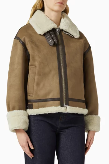 Loose-fit Shearling Jacket