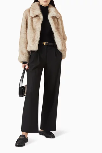 بنطال بطيّات مزدوجة