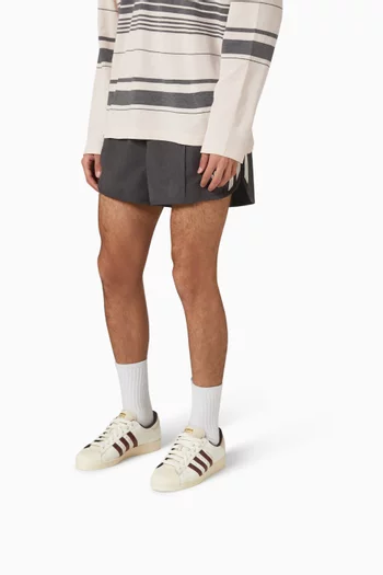 سنيكرز سوبر ستار جلد بنقشة جلد التمساح أديداس × ويلز بونر