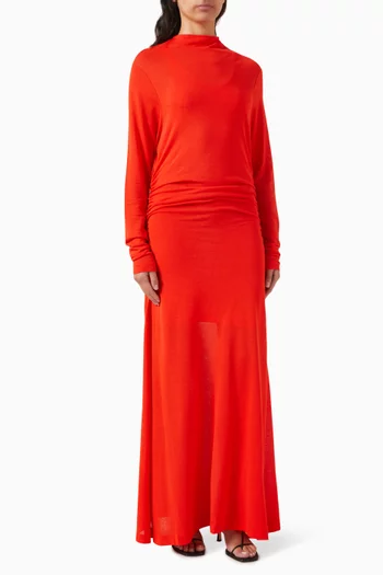 Stage Sheer Layered Dress in Jersey