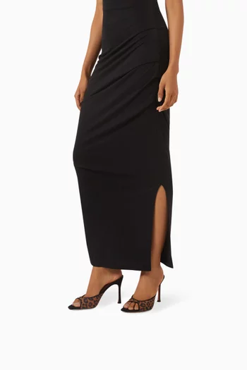 حذاء اليكسا مفتوح من الخلف بكعب 95 مم قماش شبكي