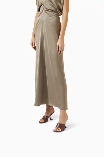 حذاء مفتوح من الخلف تايلور بكعب 90 مم جلد