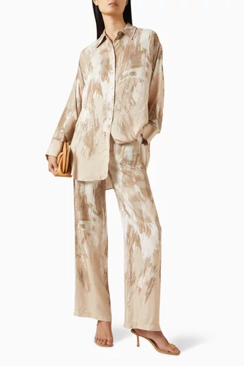 Valle Shirt & Pants Set in Viscose-rayon