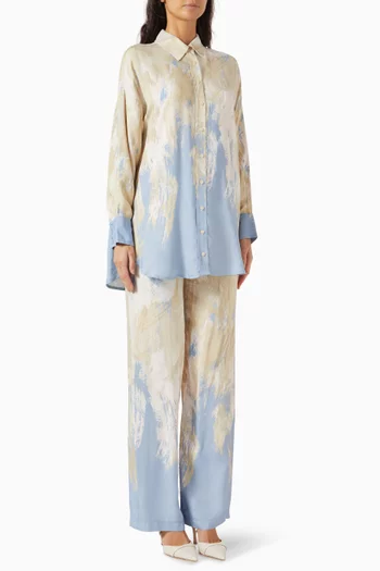 Valle Shirt & Pants Set in Viscose-rayon