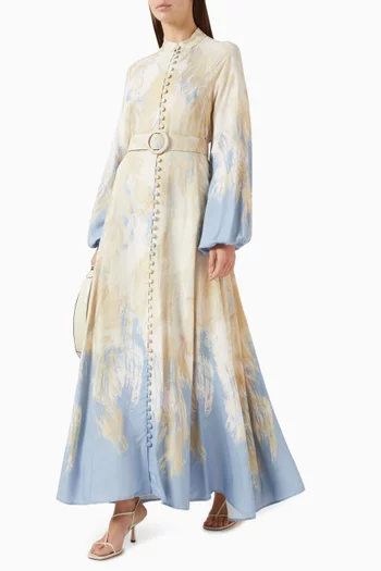 Valle Belted Dress in Rayon-viscose
