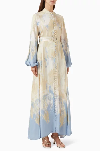 Valle Belted Dress in Rayon-viscose
