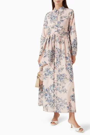 Roza Shirt Dress in Cotton