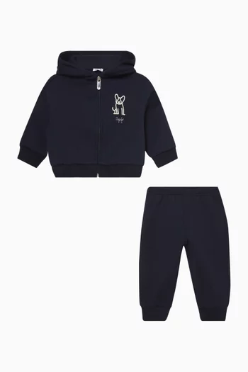 Two-piece Hoodie & Pants Set in Cotton