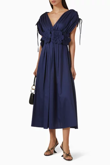 Floral-applique Dress