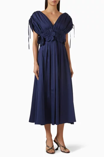 Floral-applique Dress