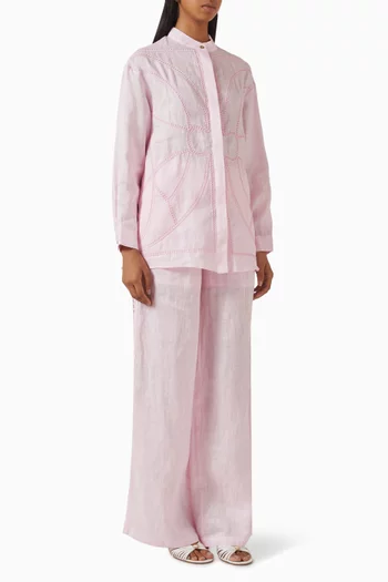 Embroidered Shirt & Pants Set