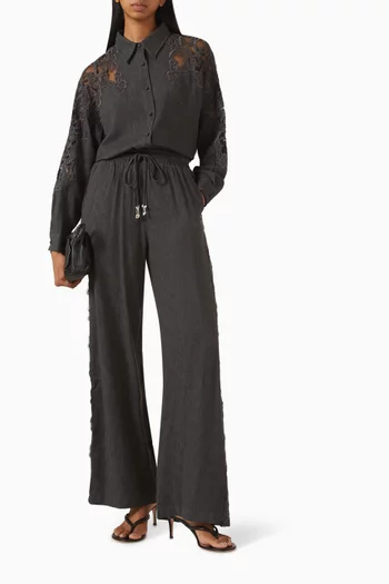 Embroidered Shirt & Pants Set