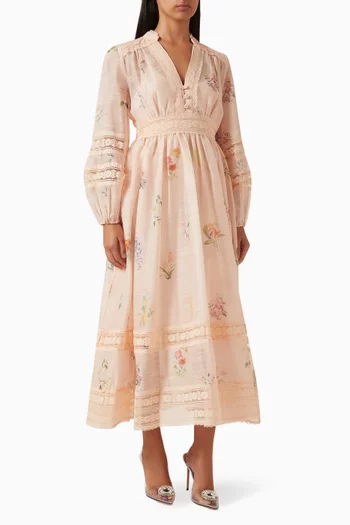 Floral-print Dress