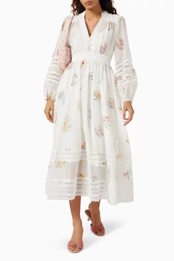Floral-print Dress