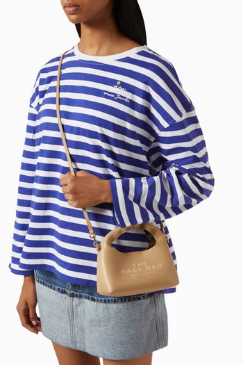 The Micro Crossbody Sack Bag in Leather