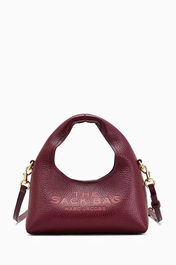 The Micro Crossbody Sack Bag in Leather
