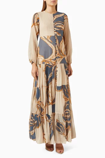 Floral-print Maxi Dress