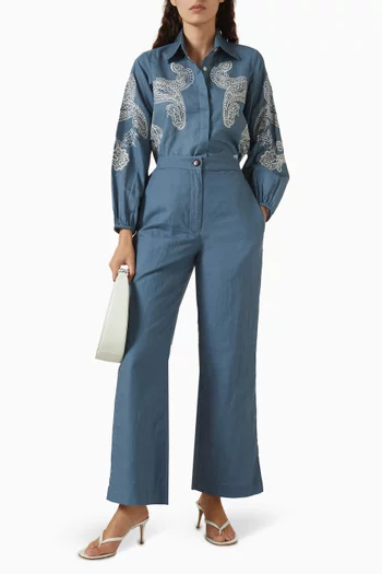 Wide-leg Pants